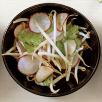 Bean Sprout-and-Red Radish Salad | Rachael Ray In Season image
