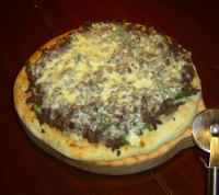 Cheese Steak Pizza Recipe - Food.com image