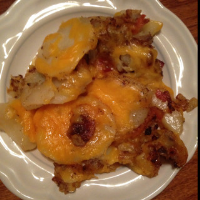 Cheesy Fried Potatoes - BigOven.com image