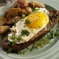 Steak with Fried Egg and Potatoes recipe | Eat Smarter USA image