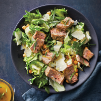 Slow-Cooker Tuna Steaks with Escarole-Chickpea Salad ... image