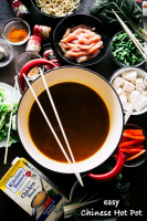 Easy Chinese Hot Pot Recipe - Homemade Chicken Hot Pot image
