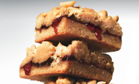 PEANUT BUTTER AND JELLY BARS FROM SCHOOL RECIPES