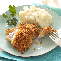 Buttermilk Fried Chicken with Sour Cream Mashed Potatoes ... image