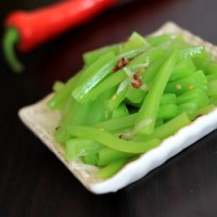 Stir-Fried Celtuce Stem | China Sichuan Food image