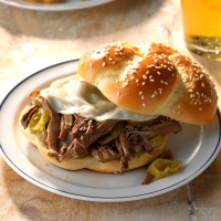 Spicy Shredded Beef Sandwiches Recipe: How to Make It image