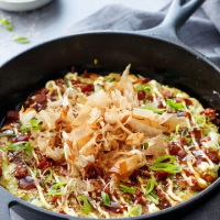 Cabbage & Zucchini Okonomiyaki | Love and Olive Oil image