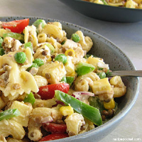 Easy Cold Chicken Pasta Salad Recipe With Mayo image