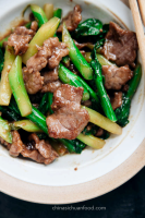 Oyster Beef with Chinese Broccoli | China Sichuan Food image