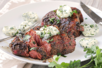 Grilled Crusted Steak With Lemon Butter Recipe - Food.com image