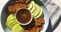 Vegan Miso Caramel Dip with Pretzels and Apples Recipe ... image