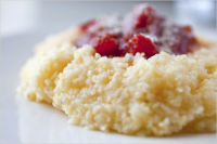 Polenta With Parmesan and Tomato Sauce Recipe - NYT Cooking image