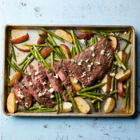 Sheet-Pan Steak & Potatoes Recipe | EatingWell image