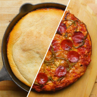 Upside Down One Pan Pizza Recipe by Tasty image