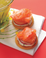 Speedy Smoked-Salmon Crackers Recipe | Martha Stewart image
