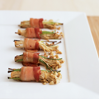 Bacon-Wrapped Enoki Recipe - Grace Parisi | Food & Wine image