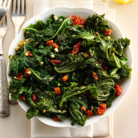 Warm Tasty Greens with Garlic Recipe: How to Make It image