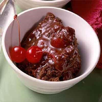 Black Forest Pudding Cake Recipe | Land O’Lakes image