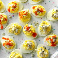 Buffalo Chicken Deviled Eggs Recipe: How to Make It image