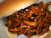 Pulled Zesty BBQ Chicken sandwiches | Just A Pinch Recipes image