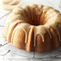 Buttermilk Cake with Caramel Icing Recipe: How to Make It - Taste of Home: Find Recipes, Appetizers, Desserts, Holiday Recipes & Healthy Cooking Tips image
