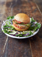 Mega veggie burger | Vegetable recipes | Jamie Oliver image