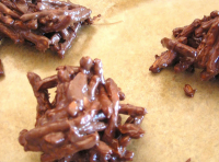 Chocolate Peanut butter NO-bake Haystacks | Just A Pinch ... image