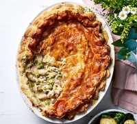 Spring chicken pot pie recipe | BBC Good Food image
