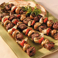 Lamb and Beef Kabobs Recipe: How to Make It image