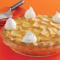 Pumpkin Mousse Pie Recipe | MyRecipes image