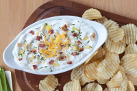 LOADED BAKED POTATO DIP WITH RANCH RECIPES