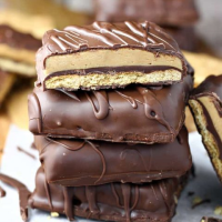 Peanut Butter Chocolate Graham Sandwiches — Let's Dish Recipes image