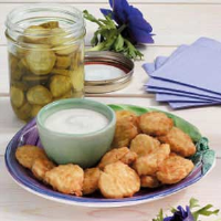 Fried Dill Pickle Coins Recipe: How to Make It image