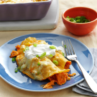 Creamy Buffalo Chicken Enchiladas Recipe: How to Make It image
