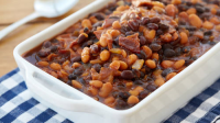 Slow-Cooker Barbecued Beans Recipe - BettyCrocker.com image