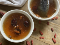 Chinese Herbal Soup with Silkie Chicken & American Ginseng ... image