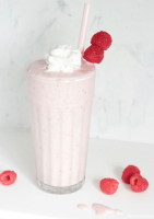 Best Ever Raspberry Milkshake - Pretty Providence image