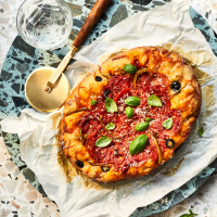 Slow-Cooker Deep Dish Pizza Recipe | Real Simple image