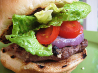 Feta Burgers With Grilled Red Onions Recipe - Food.com image