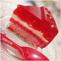 Ruby's Strawberry Jell-O® Flan Cake Recipe | Allrecipes image