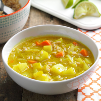 Coconut Curry Vegetable Soup Recipe: How to Make It image