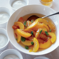 Confit of Peaches with Mint Recipe - Thomas Keller | Food ... image
