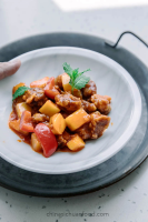Sweet and Sour Pork with Pineapple ... - China Sichuan Food image