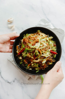 Starch Noodles Stir Fry with Shredded Cabbage | China ... image