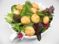 Arugula Salad with Fried Goat Cheese Recipe | Allrecipes image