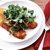 Fried Veal Cutlets with Herb Salad Recipe - Melissa Rubel ... image