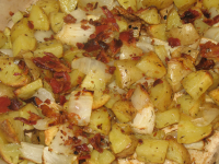 Yukon Gold Roasted Potatoes With Bacon, Onion and Garlic ... image