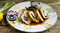 Chicken Rolls with Herbs and Green ... - Rachael Ray Show image