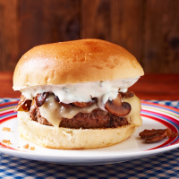 Worcestershire Burgers with Swiss, Mushrooms & Ranch ... image