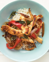 Chicken and Basil Stir-Fry Recipe | Martha Stewart image